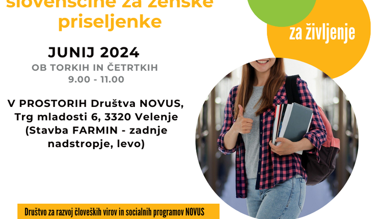 PROSTOVOLJSTVO NOVUS_Slovenske besede, ki združujejo - Delavnice slovenščine za ženske priseljenke