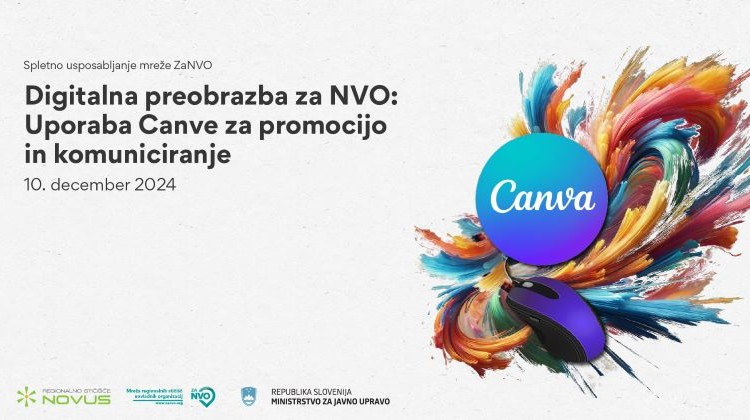 ZaNVO - Digitalna preobrazba za NVO: Uporaba Canve za promocijo in komuniciranje