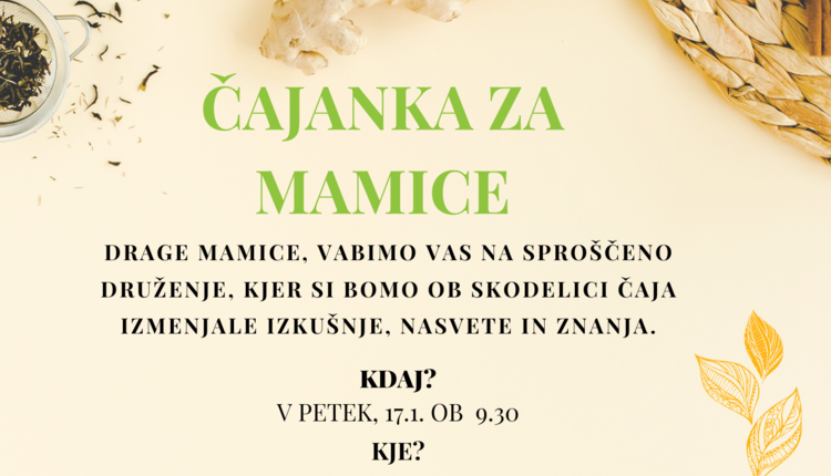 Čajanka za mamice