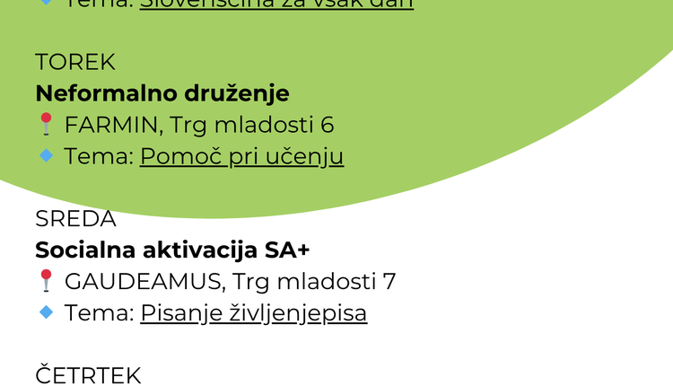Napovednik 6. 10. -10. 10. 2025