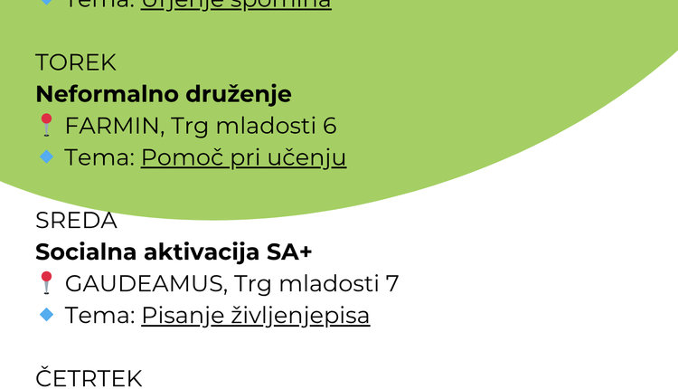 Napovednik 6. 10. -10. 10. 2025