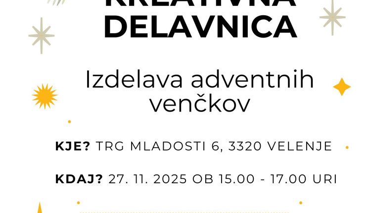 Kreativna delavnica adventnih venčkov