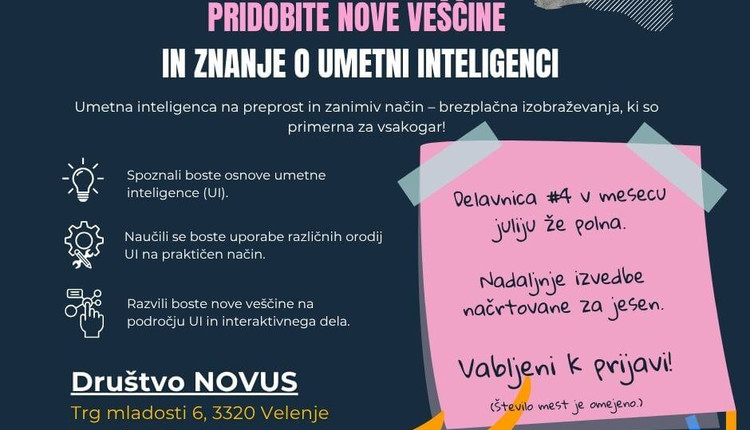 Google.org AI - Zbiranje prijav za jesenske delavnice