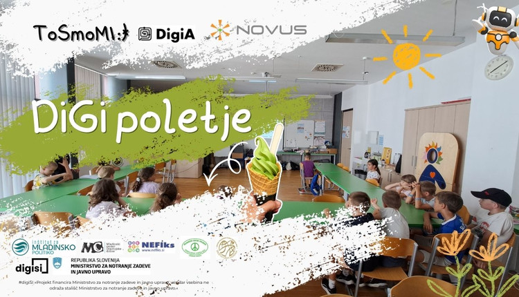 Dopoldne, polno klikov, idej in DiGi ustvarjanja! 🤖☀️