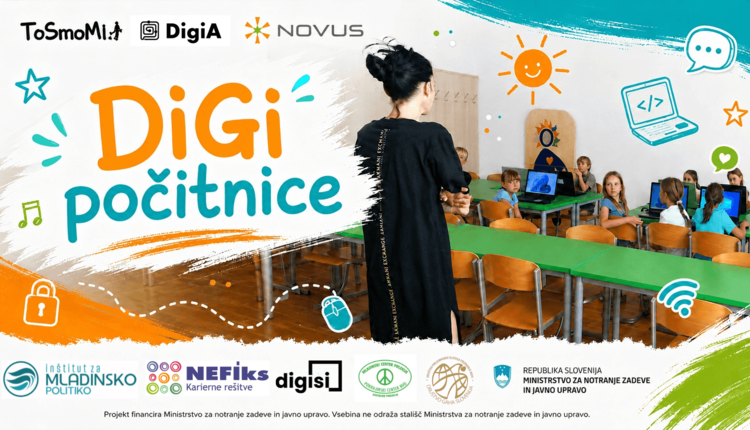 DiGi počitnice – od varnih gesel do programiranja in glasbenega ustvarjanja