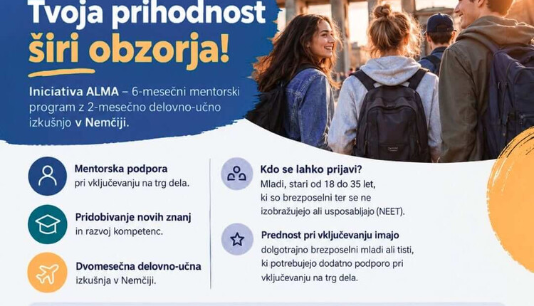 Iniciativa ALMA: priložnost za nove izkušnje, znanja in karierni razvoj mladih v Nemčiji