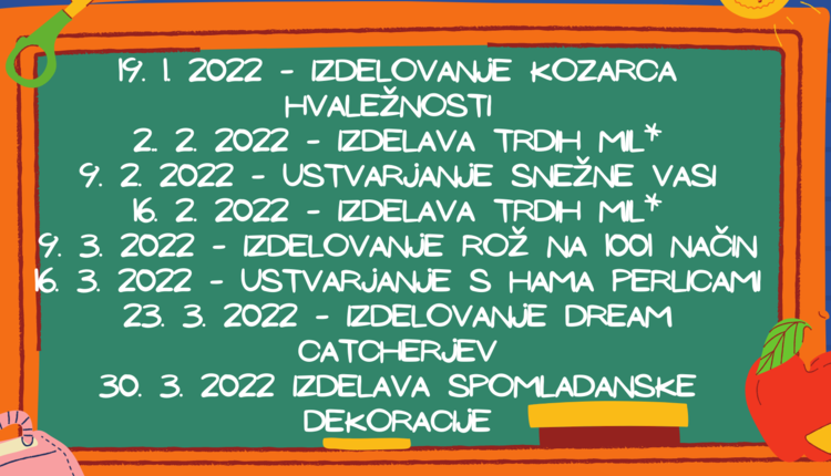 Zimske kreativne delavnice za otroke