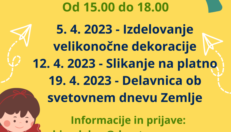 Kreativne delavnice v aprilu