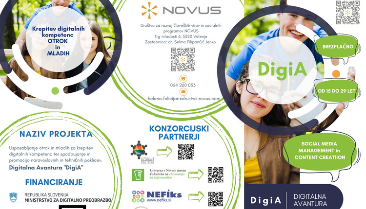 𝗗𝗶𝗴𝗶𝗔 - ❞𝗦𝗼𝗰𝗶𝗮𝗹 𝗠𝗲𝗱𝗶𝗮 𝗠𝗮𝗻𝗮𝗴𝗲𝗿 𝗮𝗻𝗱 𝗖𝗼𝗻𝘁𝗲𝗻𝘁 𝗖𝗿𝗲𝗮𝘁𝗶𝗼𝗻❞ - Osrednjeslovenska regija 