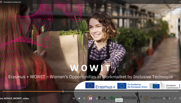 Erasmus + WOWIT – tehnike inkluzije za priložnosti žensk na trgu dela