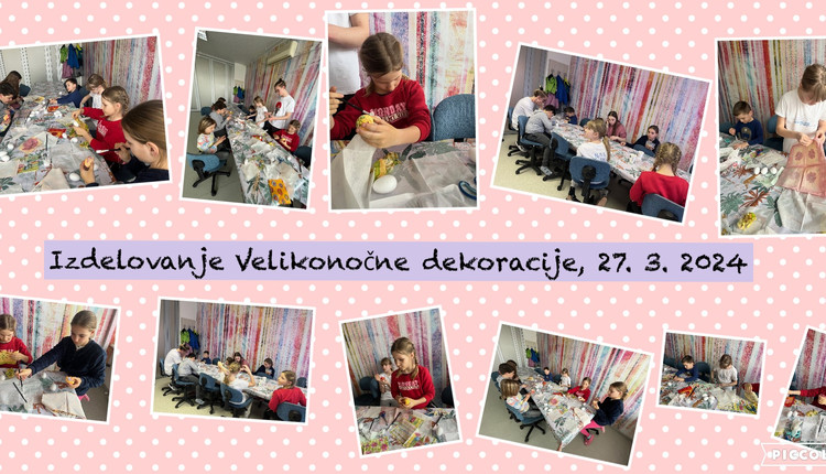 Izdelovanje velikonočne dekoracije