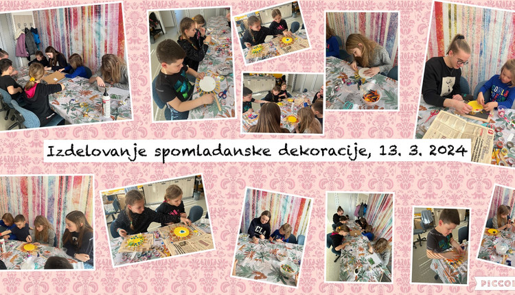 Izdelovanje spomladanske dekoracije