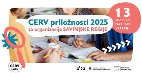 CERV priložnosti 2025 za organizacije SAVINJSKE REGIJE