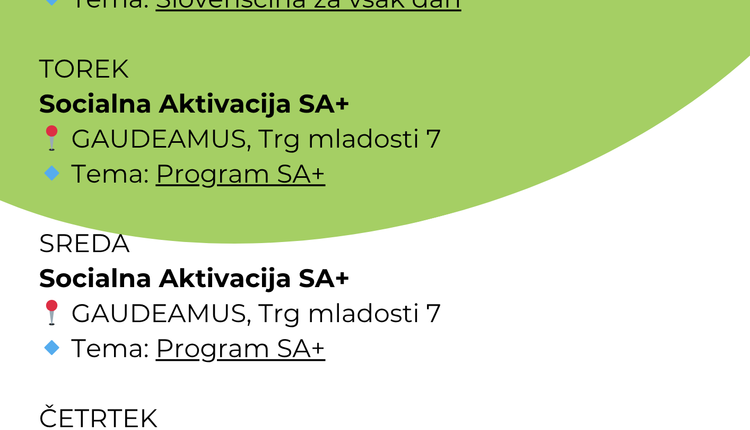 Napovednik dogodkov 16. 6. - 20. 6. 2025