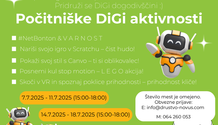 DiGi - Krepitev digitalnih kompetenc otrok in mladih 2025-2026