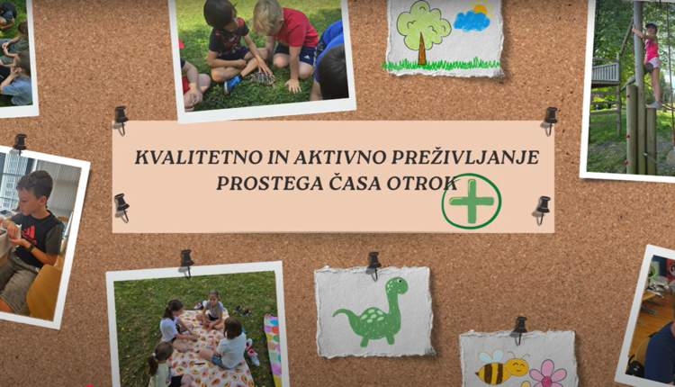 Otroci v gibanju, ustvarjanju in ravnovesju – promocijski video projekta za kakovostno preživljanje prostega časa