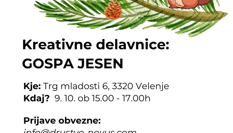 Kreativna delavnica gospe Jeseni