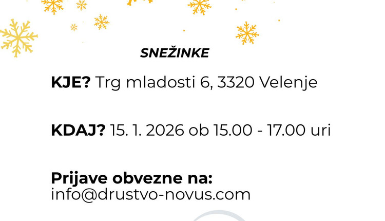 Kreativna delavnica: Snežinke