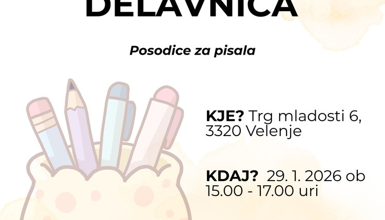 Kreativna delavnica: Posodice za pisala